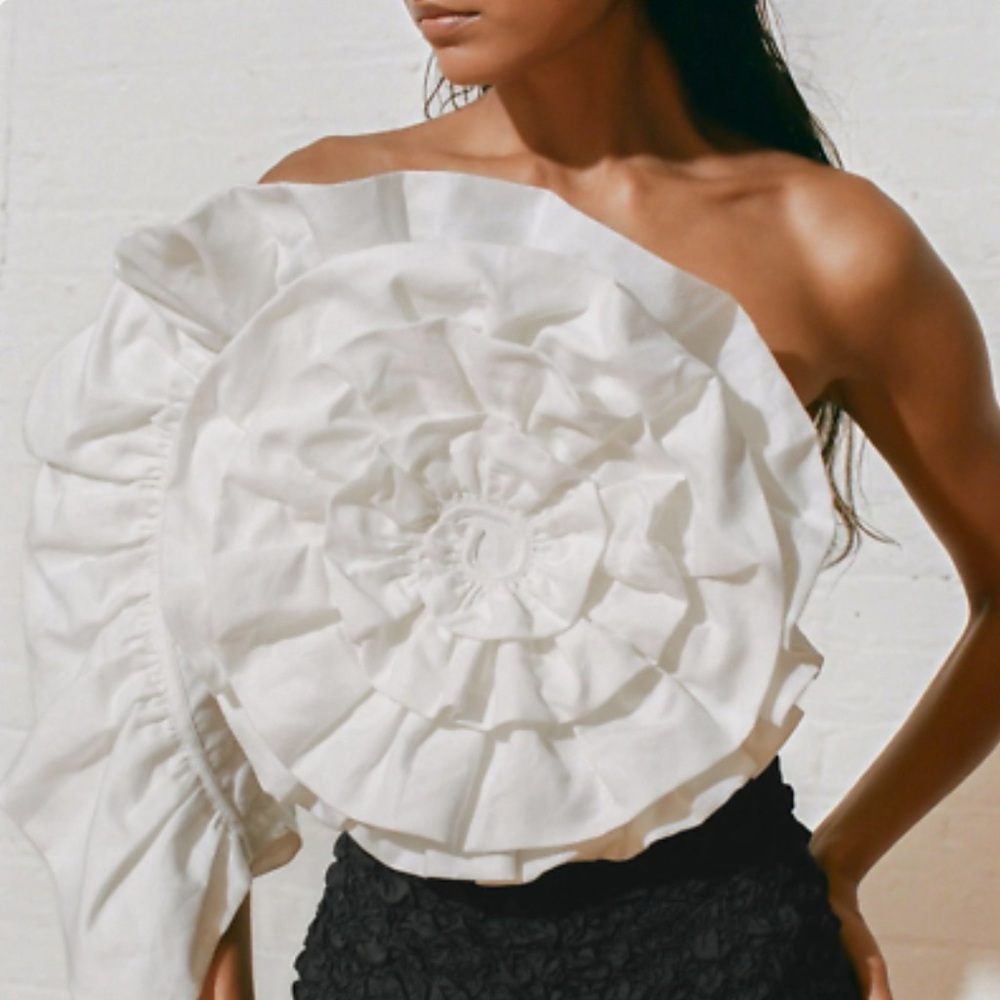 Mara Hoffman flower top, size 0